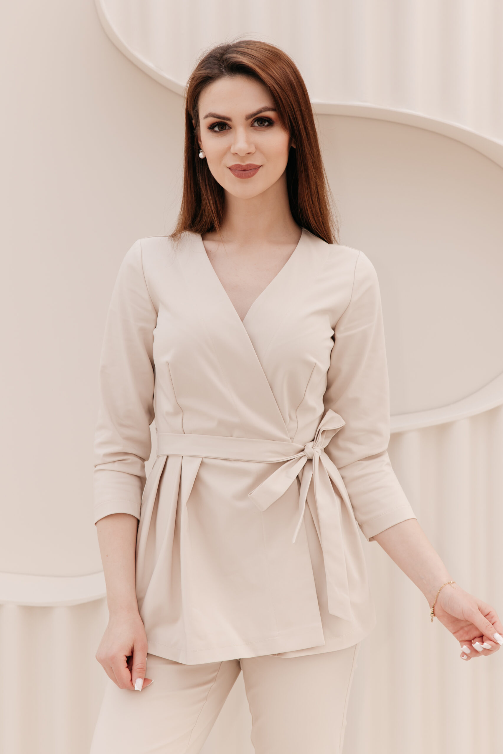Uniform medyczny Sophia Beż XXS,S,M,L,XXL,XXXL